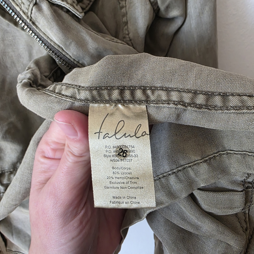 Talula Olive Green Utility Jacket Aritzia Cargo Military - Picture 5 of 7